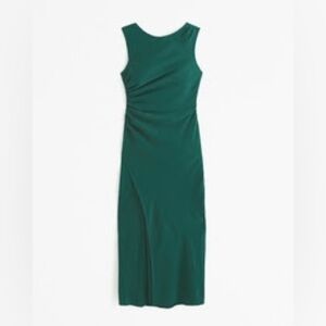 Abercrombie and Fitch Draped High-Neck Shell Midi Dress, XL, NWT